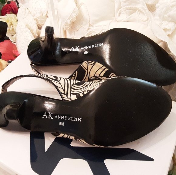 NEW, NEVER WORN, ANNE KLEIN MA OBSERVER BR OPEN TOE SLING HEELS SIZE 6 - Picture 11 of 16